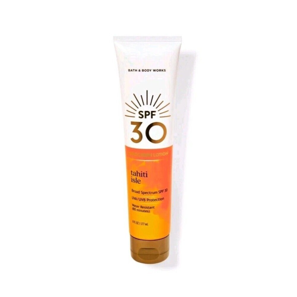 Bath & Body Works Tahiti Isle SPF 30 Sunscreen Lotion 6 fl oz NEW